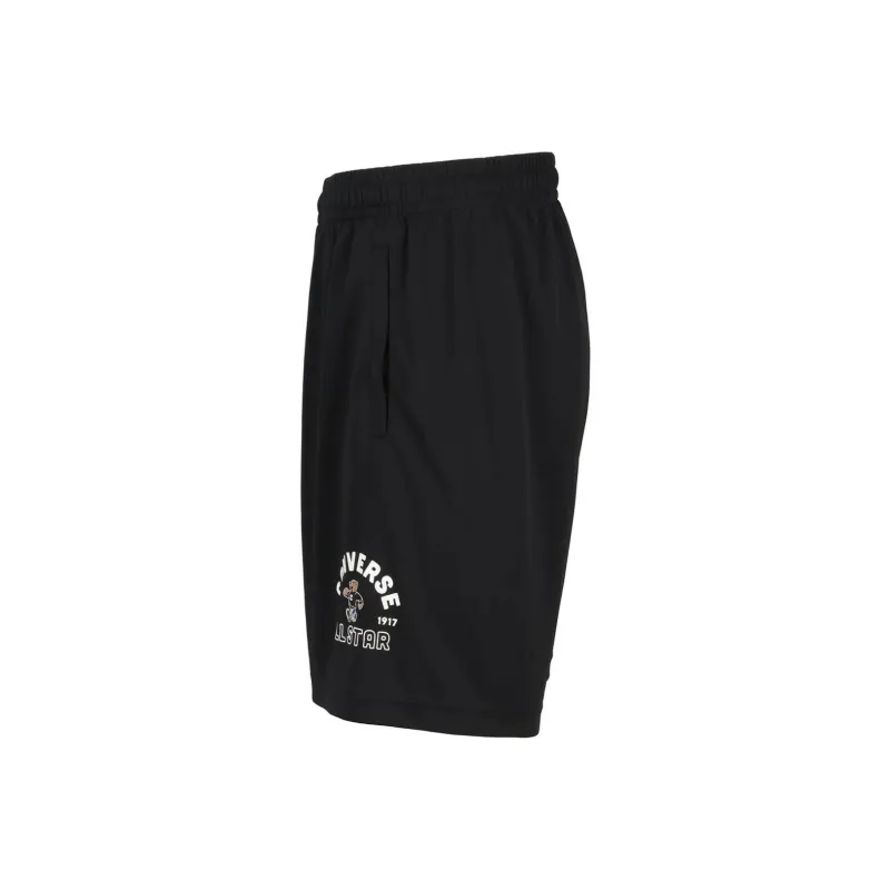 Converse Sports Shorts Unisex Black × White-2