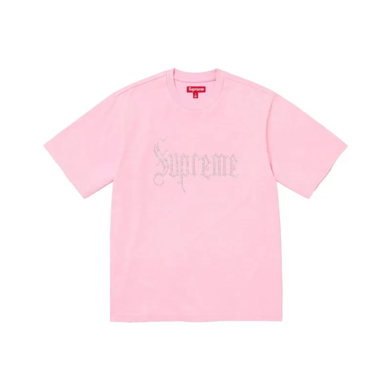 Supreme Rhinestone Short Sleeve Top-8