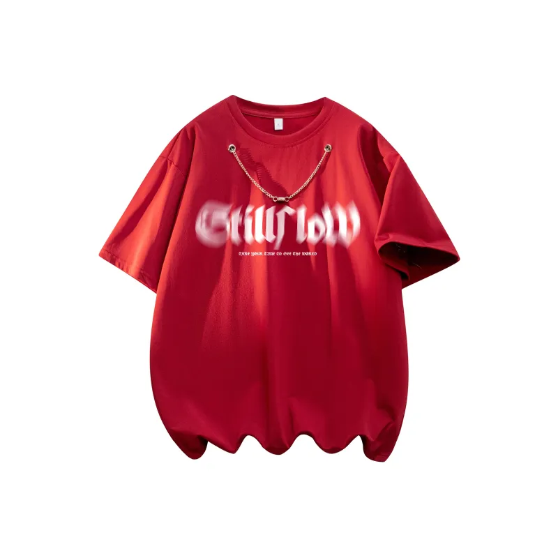 Stillslow Drop Shoulder Sleeve T Shirt Unisex-8