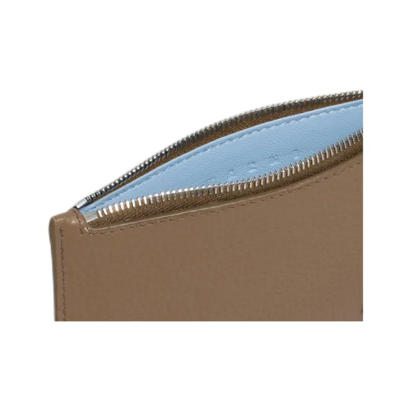 MARNI Mending Calfskin Wallet Men's Brown-3