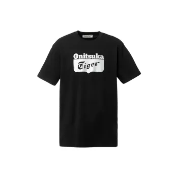 Onitsuka Tiger T Shirt Unisex Black/Silver