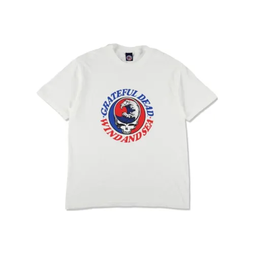 Thisisneverthat X Grateful Dead T Shirts Unisex Gray Blue SS25 Grateful Dead X WDS T-Shirt Unisex White