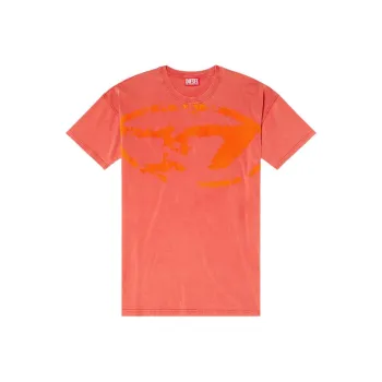 DIESEL Oval D Logo Printed Crewneck T Shirt