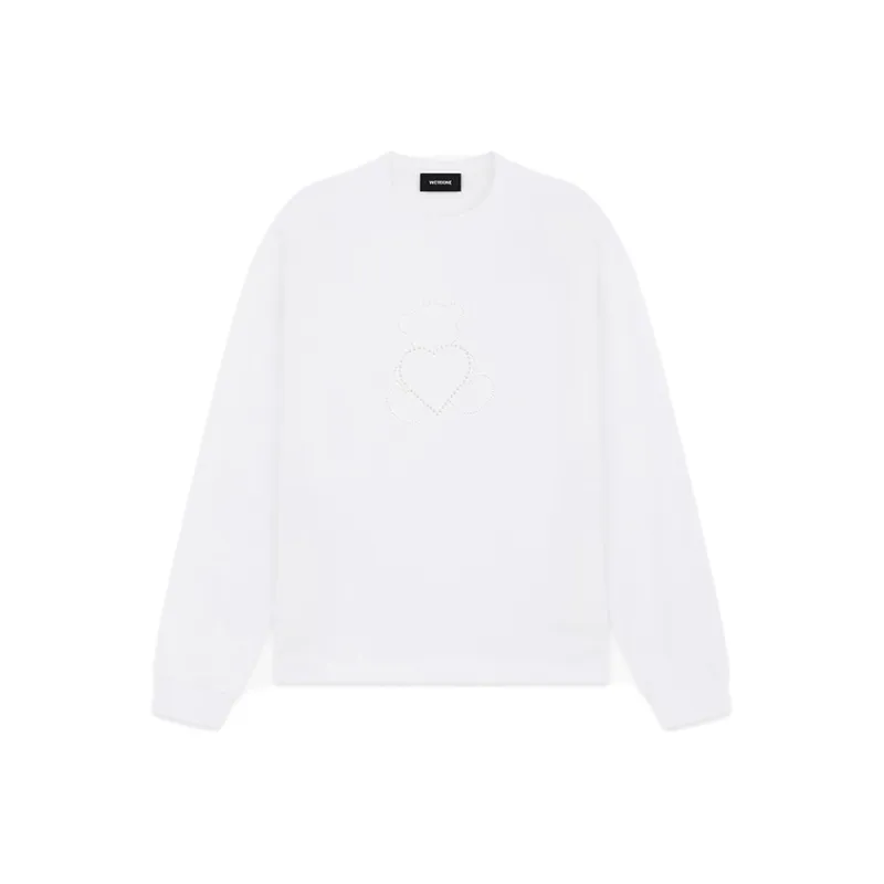 WE11DONE Pearl Bear Long Sleeve T shirt-0