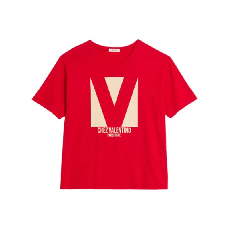 Valentino Chez Valentino Print T Shirt-0