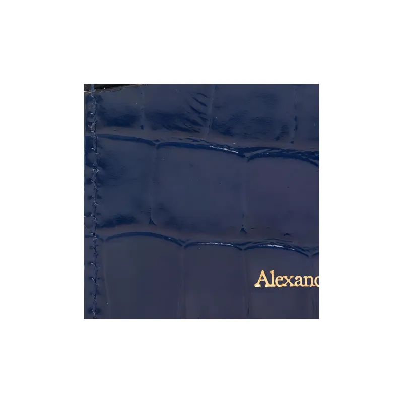 Alexander McQueen Calfskin Card Holder Women's Navy-3