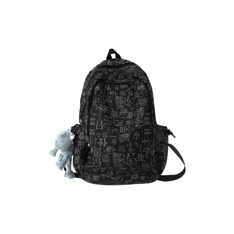LUVISTRUE Nylon Backpack Laptop Backpack Regular Unisex Light Blue/Dark Blue/Black-9