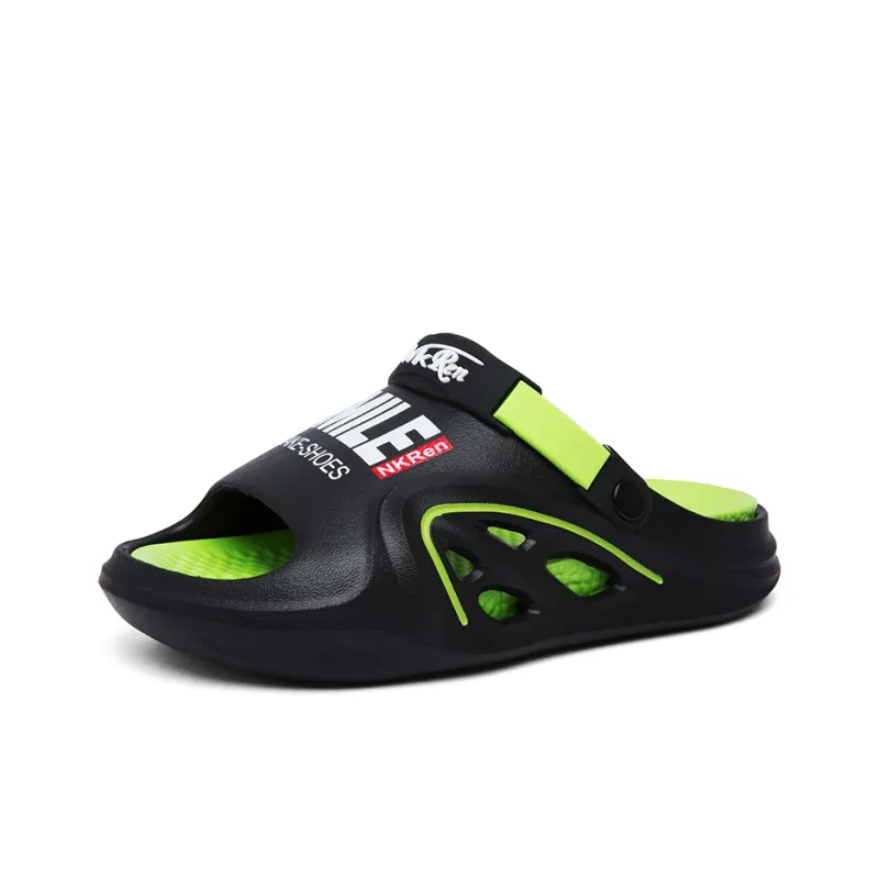 NANJIREN Beach Sandals Men Khaki/Matcha Green-1