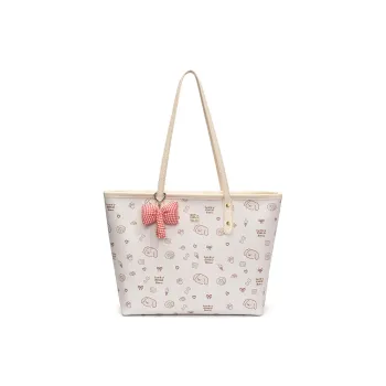 ROUNDOT PU Crossbody Shoulder Bags Women's Ecru/Pink/Coffee