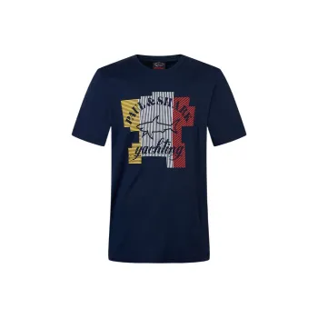 Paul & Shark Yachting SS25 T Shirt Unisex Navy Blue