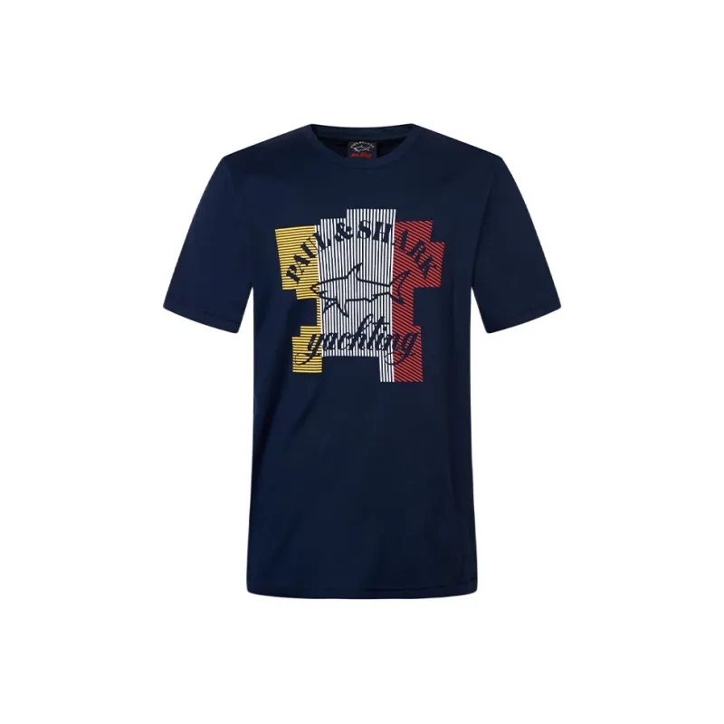 Paul & Shark Yachting SS25 T Shirt Unisex Navy Blue-0