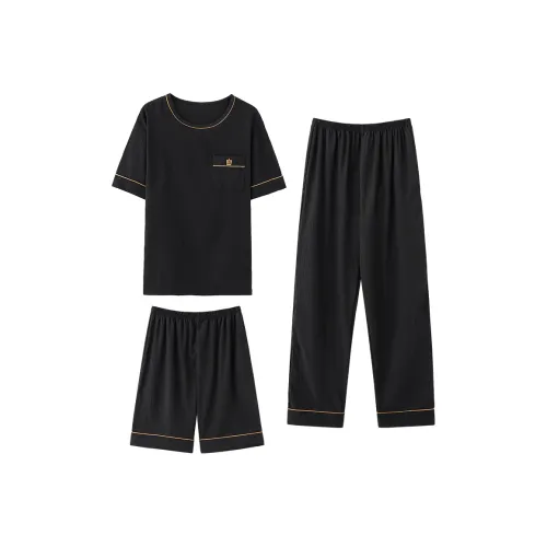 MADALLO Pajama Set Mens Navy Blue