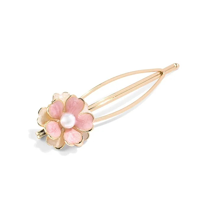 ROYALSASA Alloy, Faux Pearl Hair Slide Women's-5