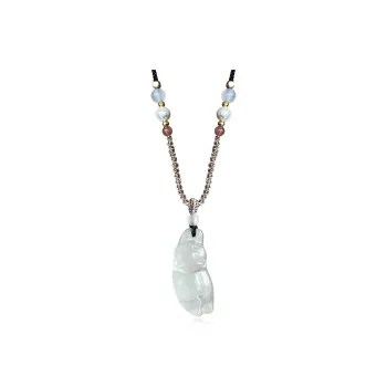 JIAOSHIYU Serpentine Jade Necklaces Women's