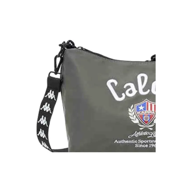 Kappa Fabric Crossbody Bag, Shoulder Bag Regular Unisex Gray-4