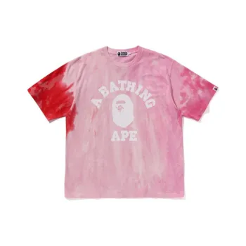 A BATHING APE Ice Dye College Relaxed Fit Tee