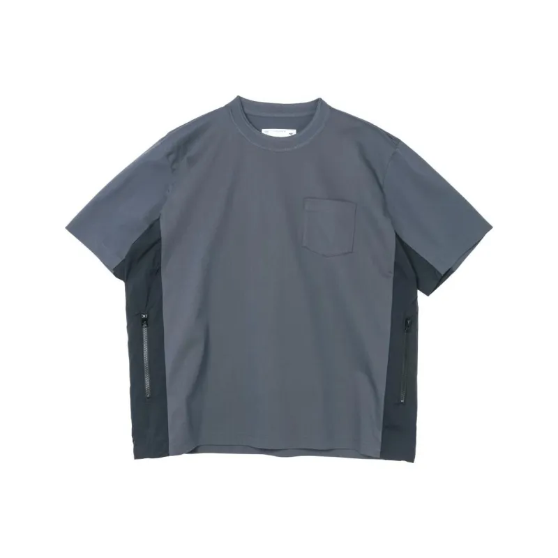 Sacai SS25 T Shirts Men Blue Gray-0