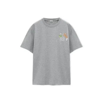 LOEWE x Suna Fujita SS25 T Shirt Men's Gray