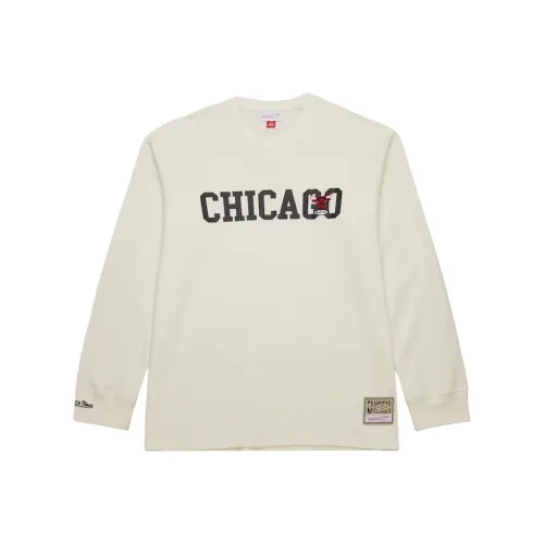 Mitchell & Ness x NBA Chicago Bulls T Shirt Men's Cream