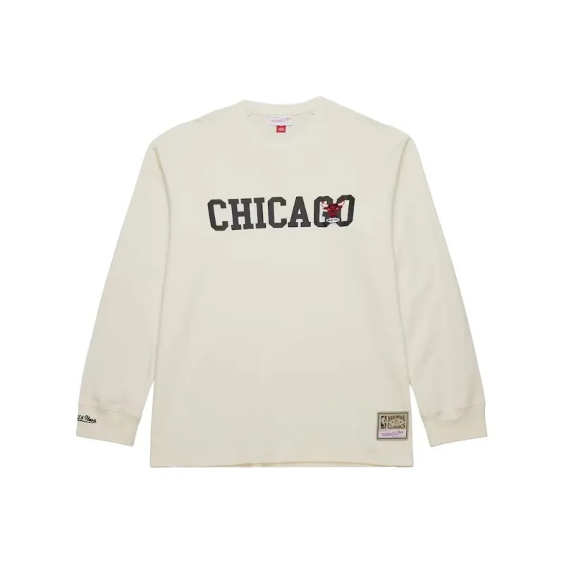 Mitchell & Ness x NBA Chicago Bulls T Shirt Men's Cream-0