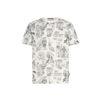 Karl Lagerfeld X Jorge Parra All over Print T shirt