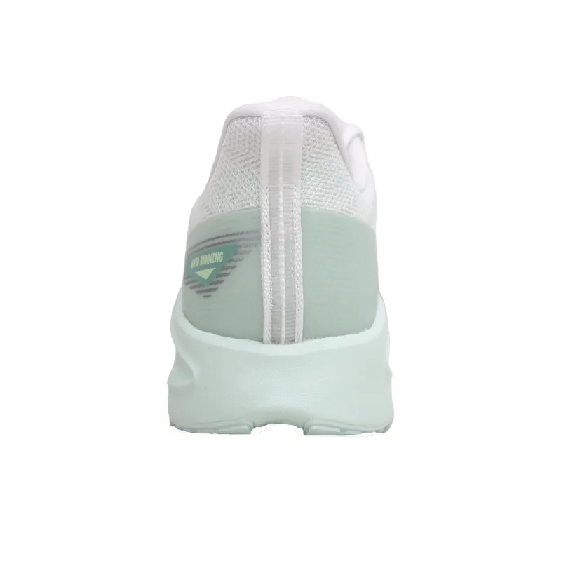 CHAOJIANTA Anti Slip Wear Resistant Low Top Casual Running Shoes Women's Pure White Light Sunlit Green-2