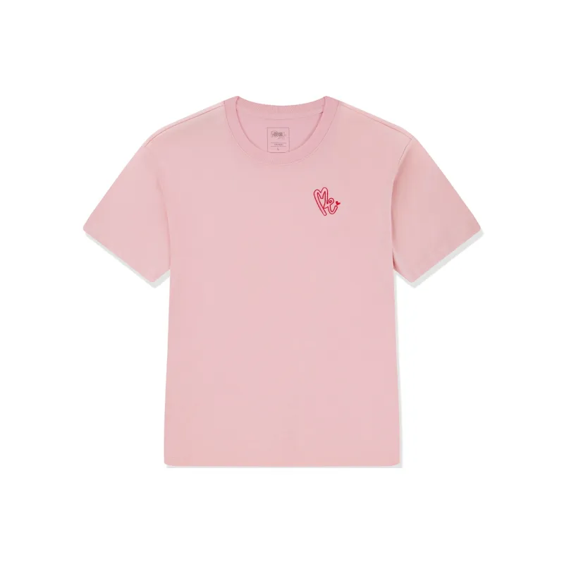 QIAODAN T Shirt Unisex Morning Light Pink-0