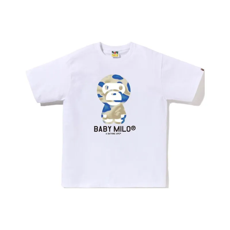 A BATHING APE Liquid Camo Baby Milo Tee-3