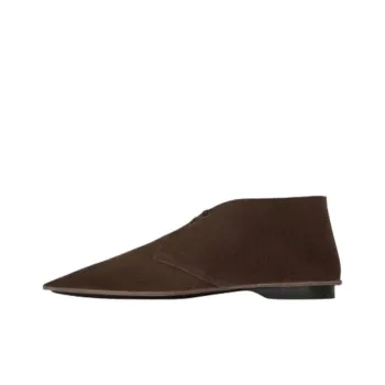 SAINT LAURENT Valentin Ankle Boots Men's Brown