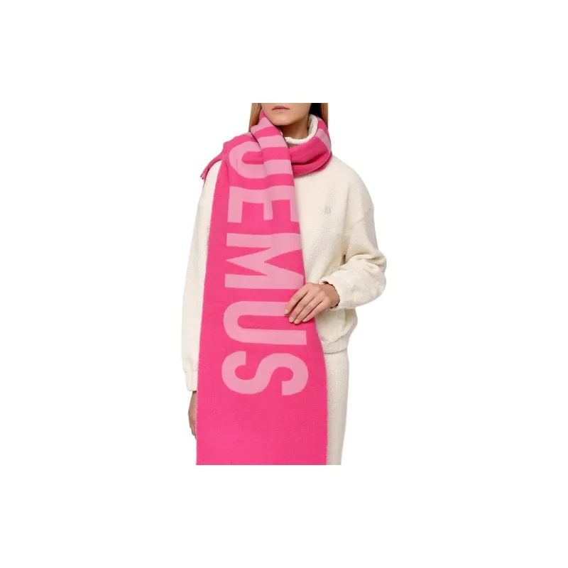 Jacquemus Knit Scarves Unisex Fuchsia-4