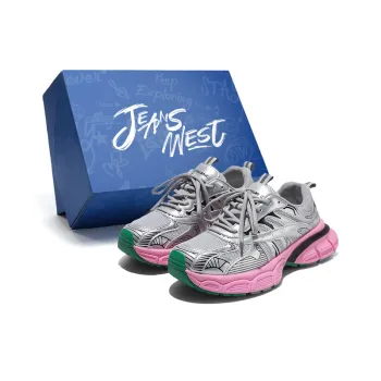 JEANSWEST Lightweight Anti Slip Low Top Chunky Sneakers Women's