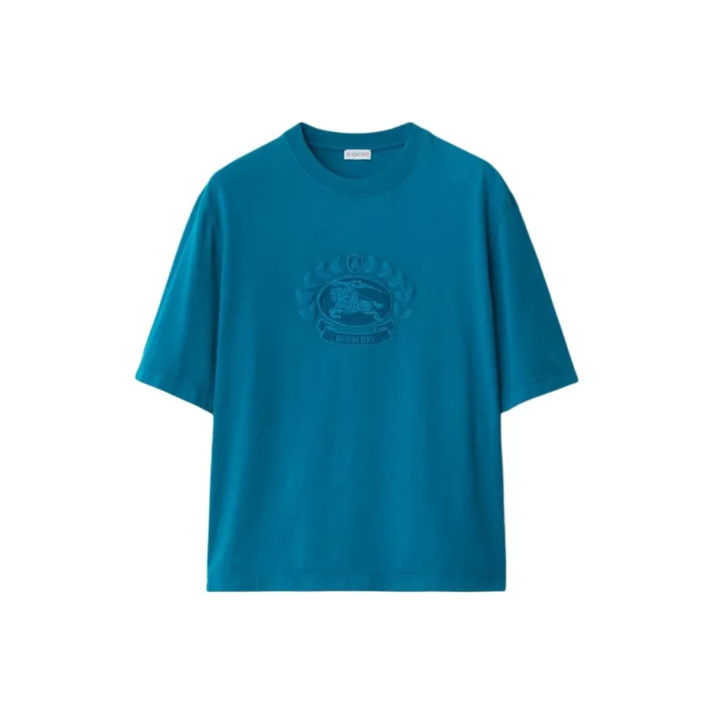 Burberry Oak Leaf Crest Embroidered Crewneck T-Shirt-0