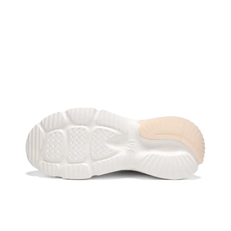 361° Anti Slip Wear Resistant Low Top Casual Shoes Women's Feather White Pink-6