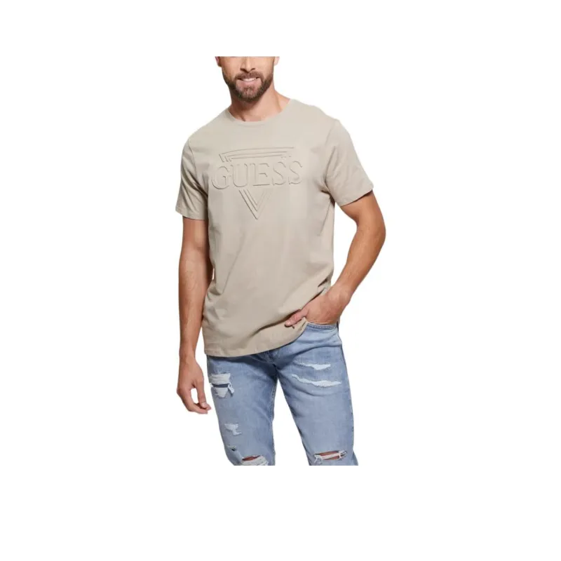 GUESS T-Shirt Men's Beige Yellow-0