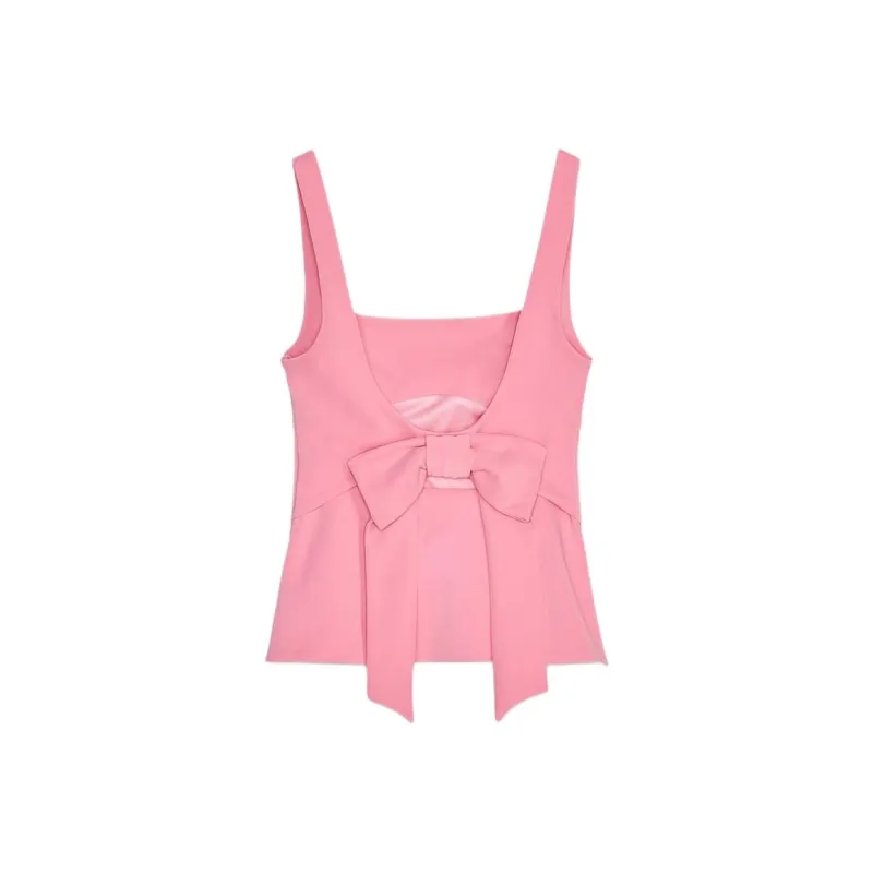 ZARA Tank Tops Women's Pink-1