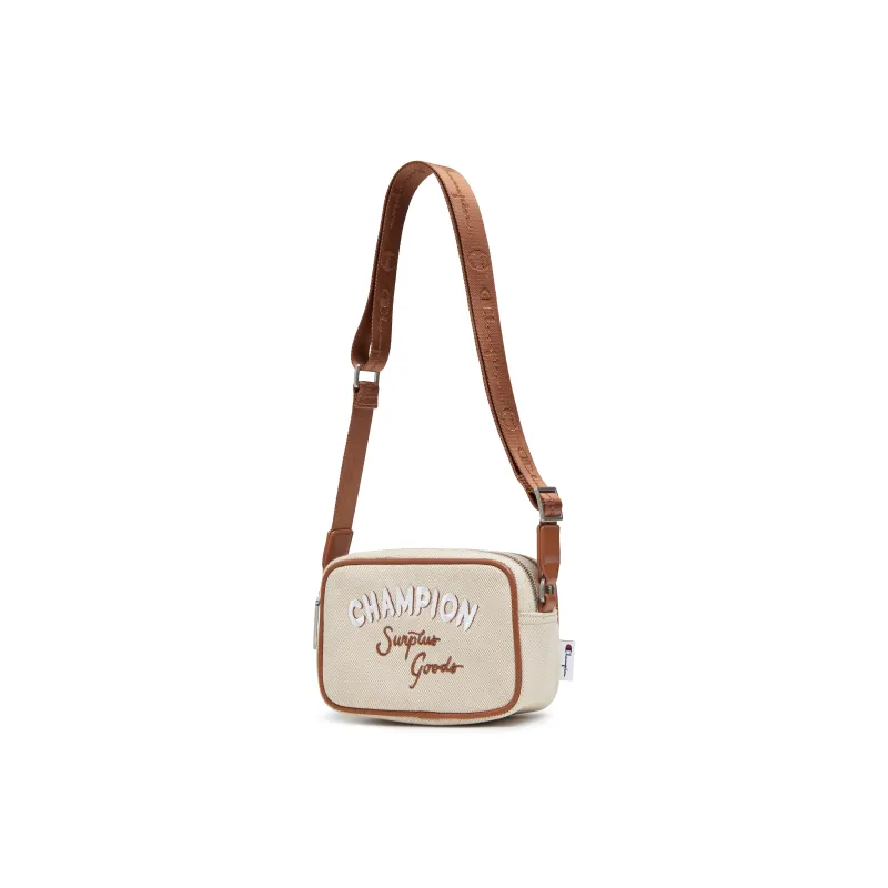 Champion Synthetic Leather Shoulder Bag Regular Unisex Caesar Blue/Linen/Cocoa Mocha-8