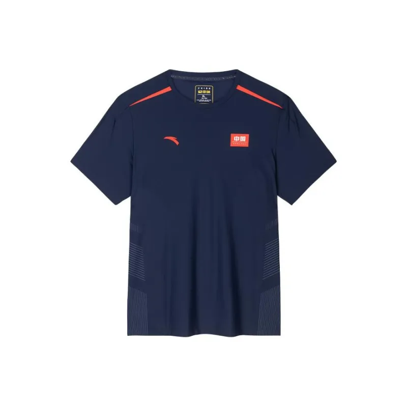 Anta Variety Training Collection Regular T Shirt Men's Midnight Blue-0