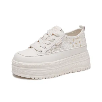 Jerden Smith Anti Slip And Wear Resistant Height Increasing Low Top Skateboard Shoes Women's