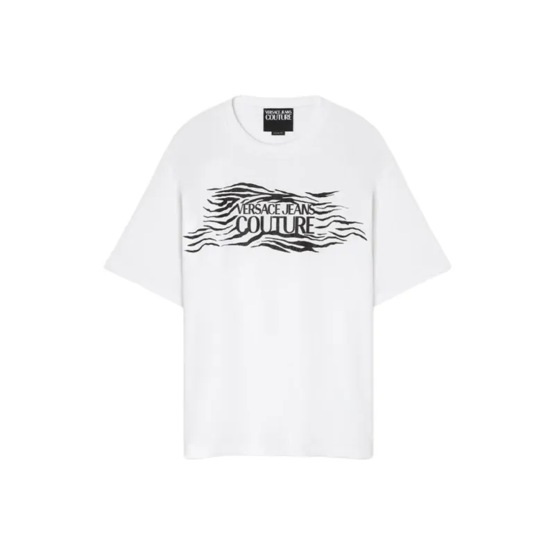 VERSACE Jeans Couture Zebra motif T shirt-0