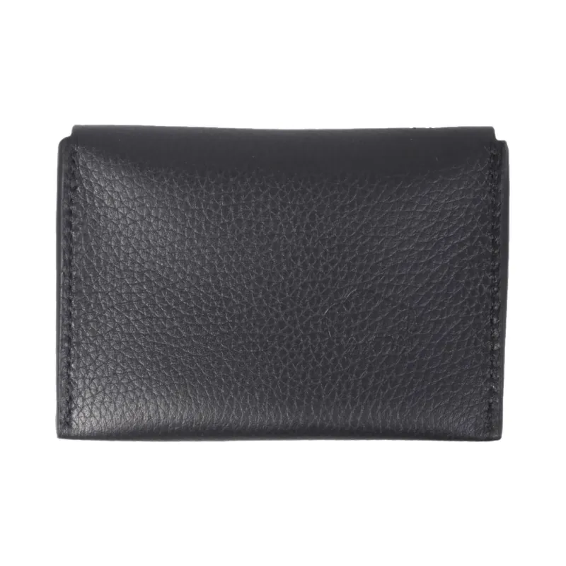 Il Bisonte Leather Card Holder, Wallet Women's Brown/Black-7