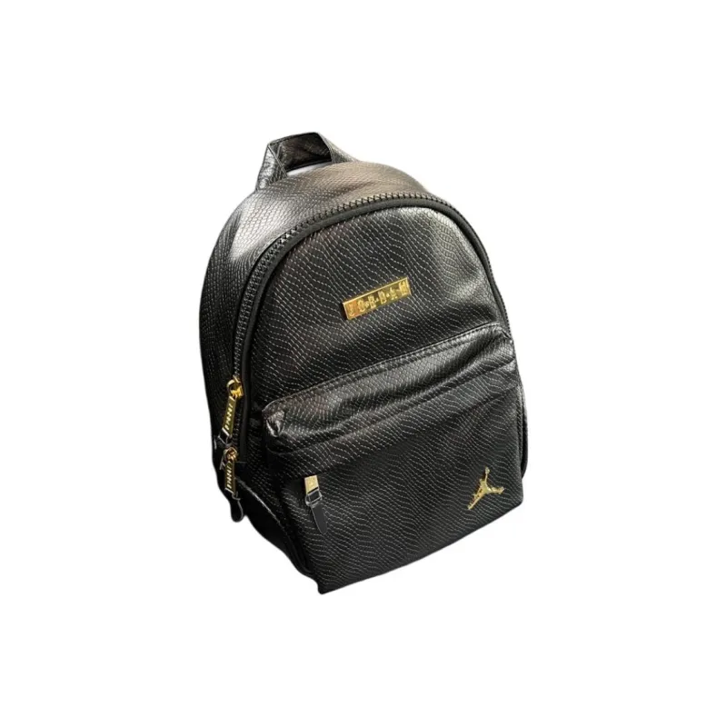 Jordan Synthetic Leather Backpack Regular Unisex Black-1