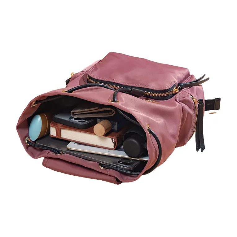 PAYOT Oxford Backpack Unisex Rose Red/Black-4