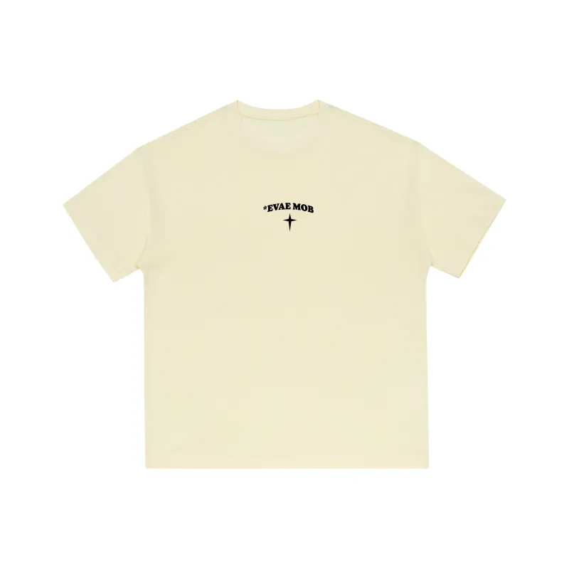 *EVAE+MOB T-Shirt Unisex Light Yellow-8