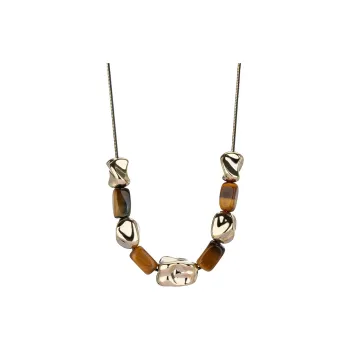 QLADY Tiger's Eye Stone Jade Necklaces Unisex