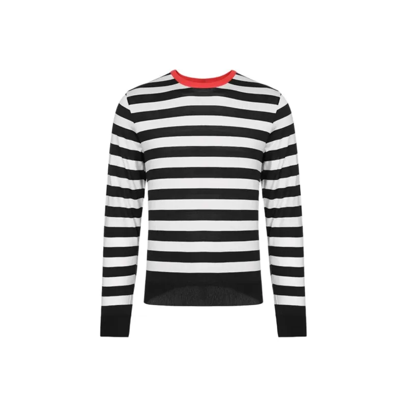 Paul & Shark Yachting T Shirt Men's Black White Stripes-0