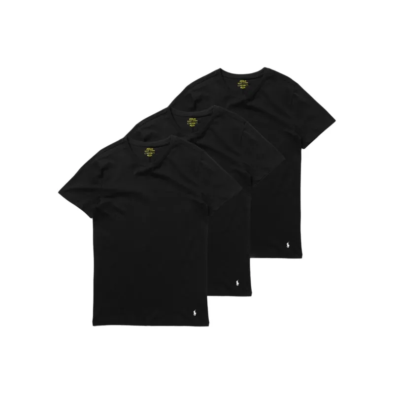 Polo Ralph Lauren Logo Embroidered Crewneck Three Pack T Shirts-0