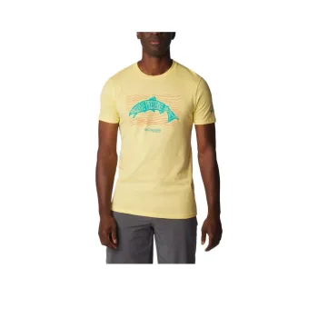 Columbia PFG Upstream T-Shirt Men's Sunshine Yellow