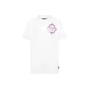 PHILIPP PLEIN Chrome Logo print T shirt