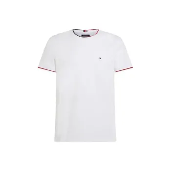 Tommy Hilfiger Tipped Pique Slim Fit T Shirt T Shirt Men's White