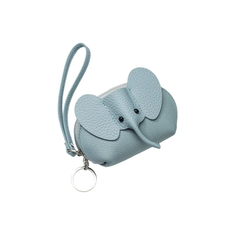 Tong Tong Rabbit Top Grain Cow Leather Coin Purse Women's Multicolor-8